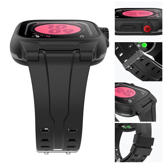 Bild 4, ShellBox ShellBox Armband Apple Watch 42 mm Vattentätt Skal Svart