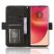  Motorola Edge 50 Fusion 5G Fodral Med Avtagbart Kortfodral Svart