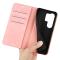  Samsung Galaxy S26 Ultra Fodral Flip Skin Touch Läder Rosa
