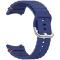  Galaxy Watch 5/5 Pro/6/7/FE Armband Silikon Wave Design Blå