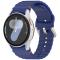  Galaxy Watch 5/5 Pro/6/7/FE Armband Silikon Wave Design Blå