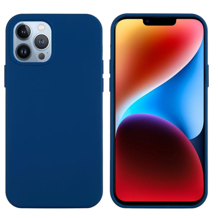 Bild 2,  iPhone 15 Pro Skal Silikon Mörk Blå
