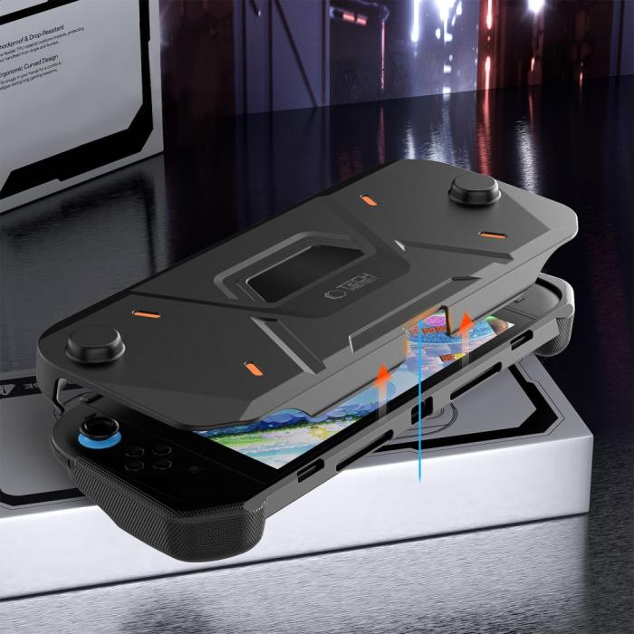 Bild 6, Tech-Protect Tech-Protect Nintendo Switch 2 Fodral Carbonox Svart