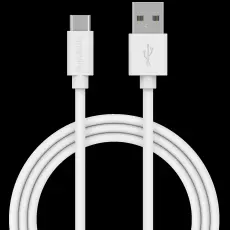 Smartline Smartline 2m 3A USB-C Laddningskabel Vit
