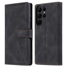 AZNS AZNS Samsung Galaxy S23 Ultra Fodral L&auml;der Svart
