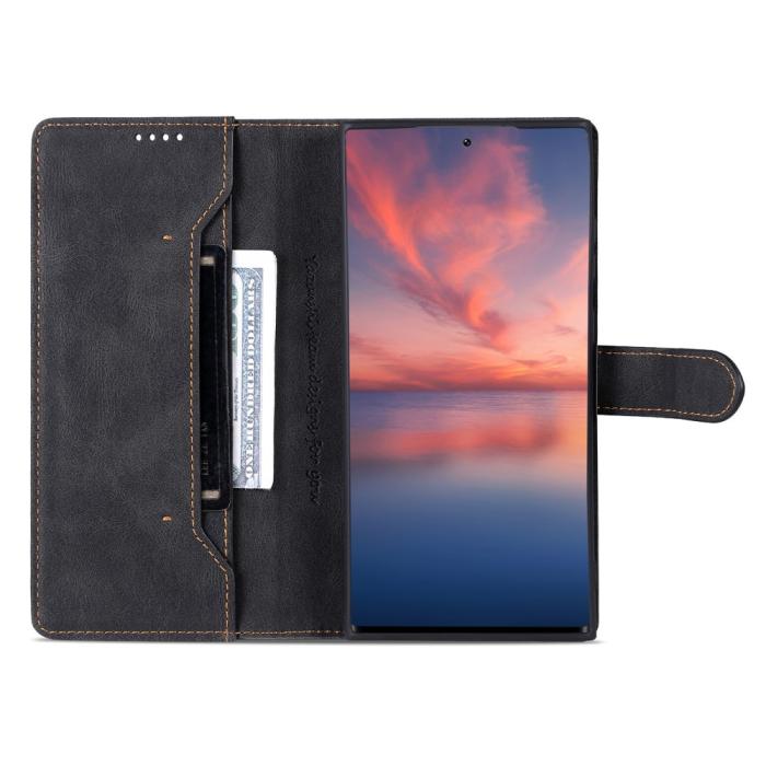 Bild 2, AZNS AZNS Samsung Galaxy S23 Ultra Fodral Läder Svart