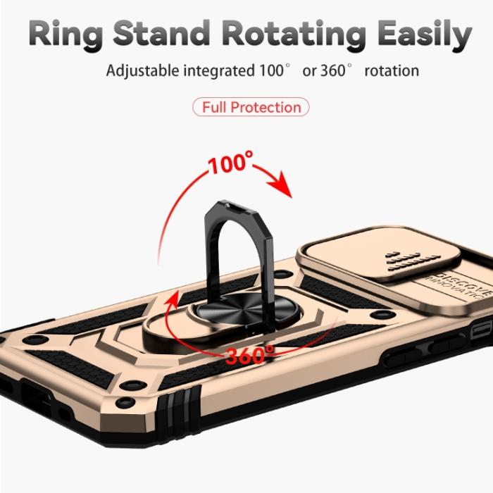 Bild 4,  iPhone 14 Plus Skal CamShield Hybrid Ring Guld