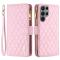 BINFEN BINFEN Galaxy S25 Ultra Fodral Diamond Multifunktionell Rosa