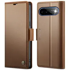 CASEME CASEME Google Pixel 11 Pro XL Fodral RFID L&auml;der Brun