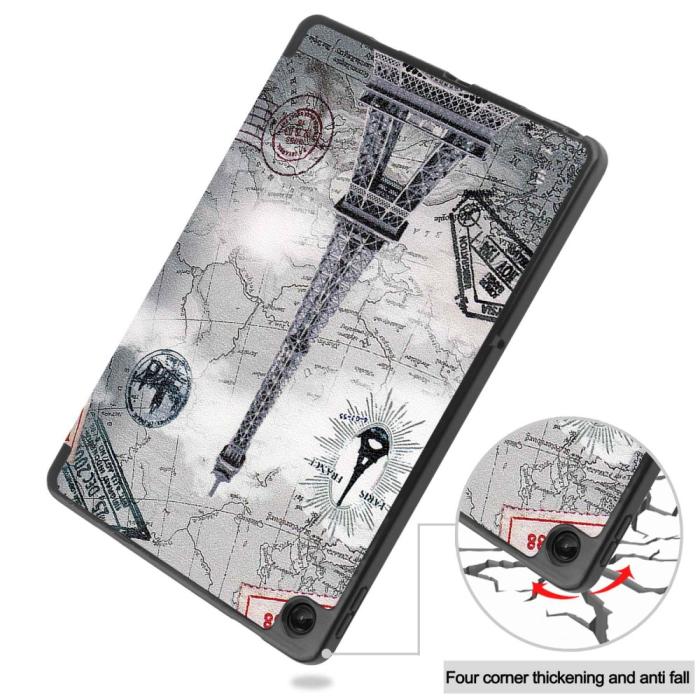 Bild 6,  Lenovo Tab M10 Plus Gen 3 Fodral Tri-Fold Eiffeltornet