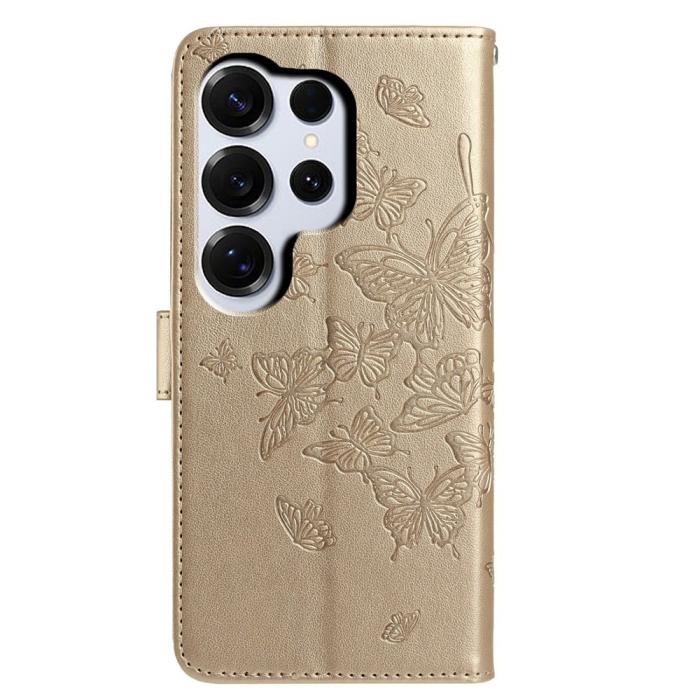 Bild 5,  Samsung Galaxy S26 Ultra Fodral Fjäril Tryck Guld