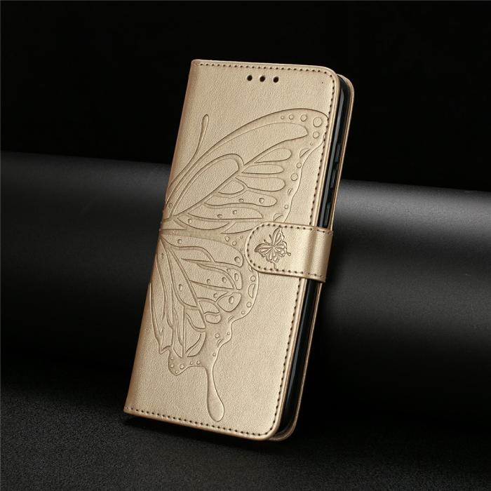 Bild 6,  Samsung Galaxy S26 Ultra Fodral Fjäril Tryck Guld