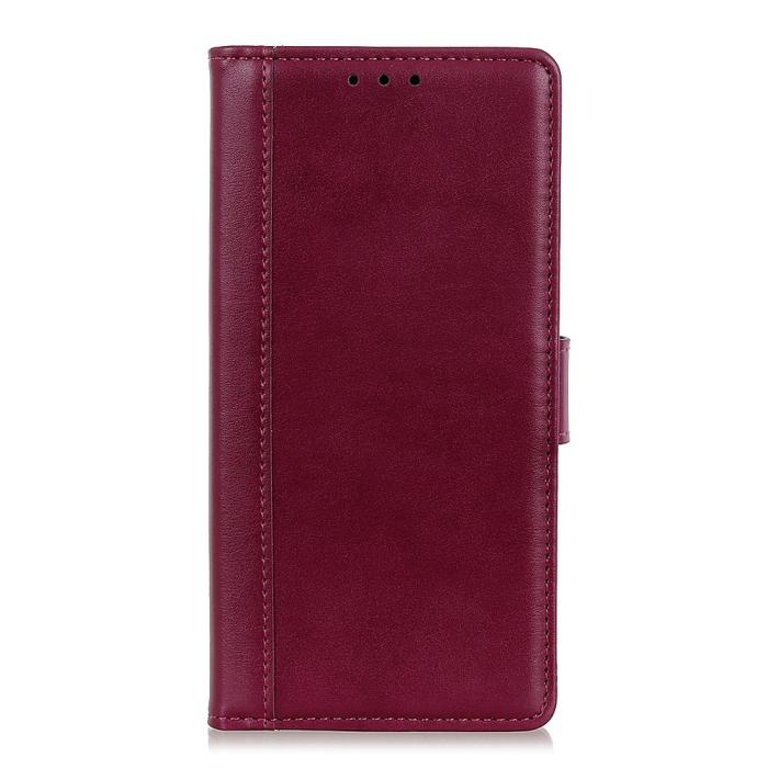 Bild 2,  Motorola Moto G31 / G41 Fodral Läder Vinröd