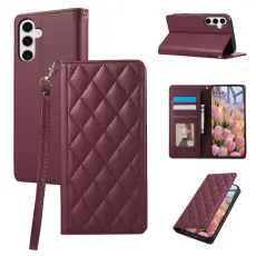  Samsung Galaxy S26 Plus Fodral RFID Rhombus L&auml;der R&ouml;d