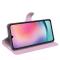  Samsung Galaxy A16 Fodral Litchi Läder Ljus Rosa