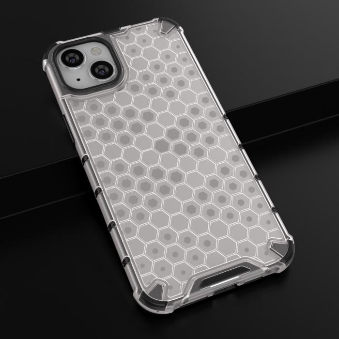 Bild 5,  iPhone 15 Plus Skal Honeycomb Shockproof Vit