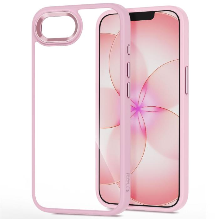 Bild 2, Tech-Protect Tech-Protect iPhone 17e / 16e Skal MagMat Rosa / Transparent