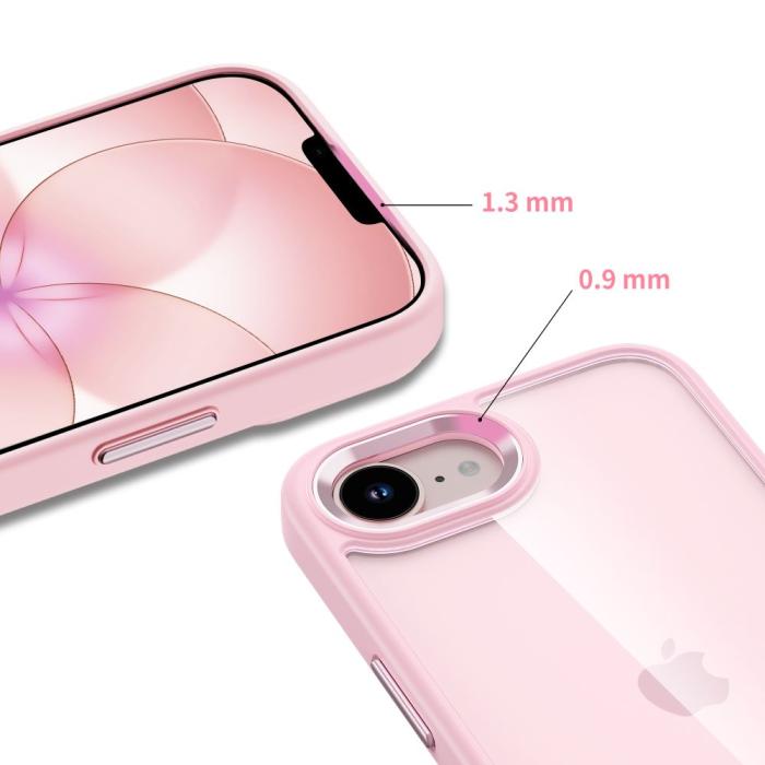 Bild 3, Tech-Protect Tech-Protect iPhone 17e / 16e Skal MagMat Rosa / Transparent