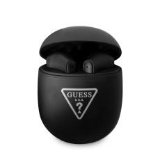 Guess Guess True Wireless H&ouml;rlurar Triangle Logo Matt Svart