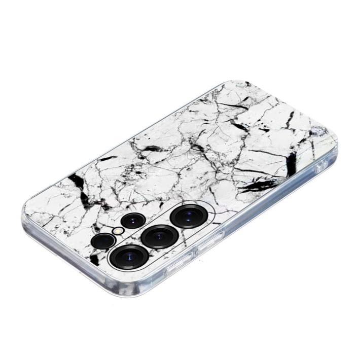 Bild 4,  Samsung Galaxy S26 Ultra Skal Marmor TPU Vit