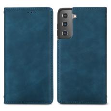  Samsung Galaxy S22 Plus Fodral Flip Retro L&auml;der Bl&aring;