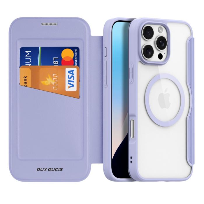 Bild 2, DUX DUCIS DUX DUCIS iPhone 16 Pro Fodral MagSafe Skin X Pro Lila