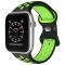 ColorPop Sportarmband Dual-Color Apple Watch 42/44/45/46/49 mm (M/L) Svart/Grön