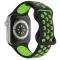 ColorPop Sportarmband Dual-Color Apple Watch 42/44/45/46/49 mm (M/L) Svart/Grön