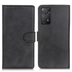  Xiaomi Redmi Note 11 Pro 5G Fodral Solid L&auml;der Svart