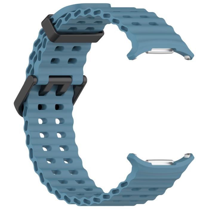 Bild 3,  Galaxy Watch Ultra (2025) / 47 mm Armband Wave Design Blå