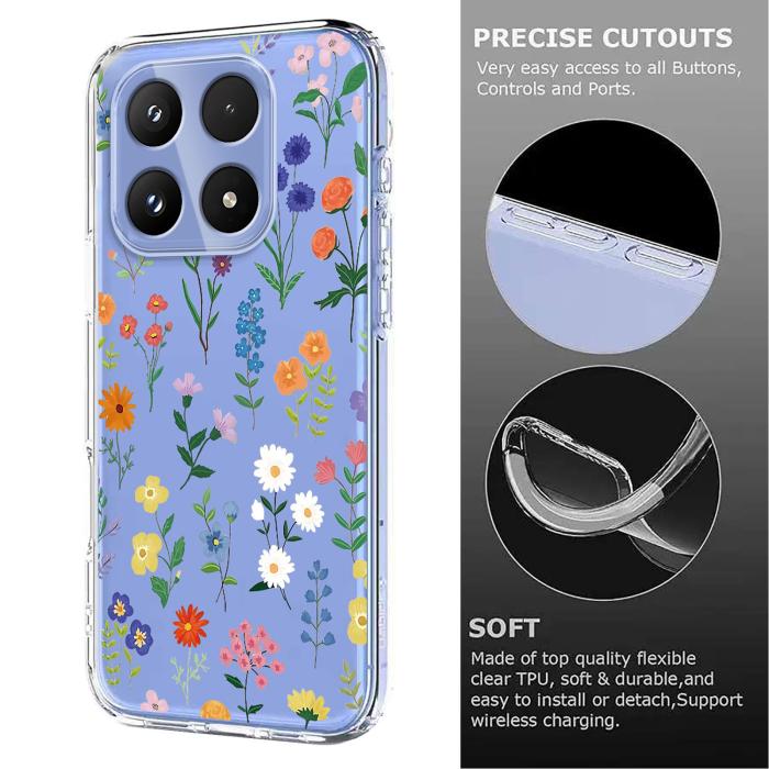 Bild 5,  Xiaomi 17 Skal TPU Blommor Prästkragar