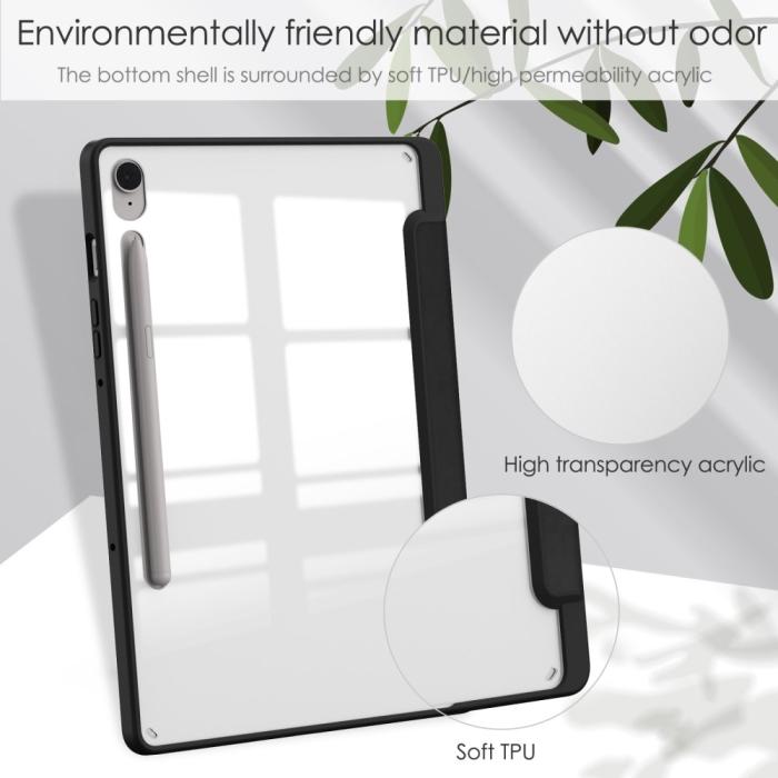 Bild 6,  Galaxy Tab S9 FE Fodral Hybrid Pennhållare Svart