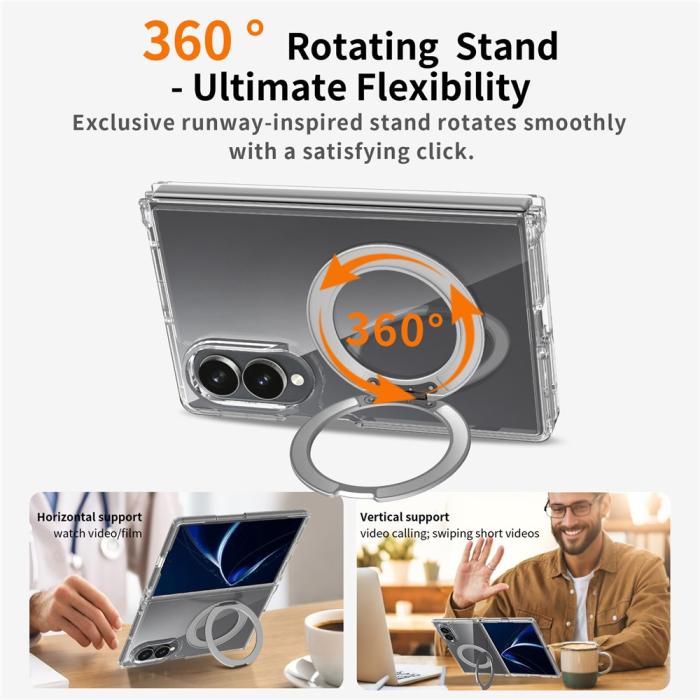 Bild 4,  Samsung Galaxy Z Fold 8 Skal MagSafe TPU Transparent