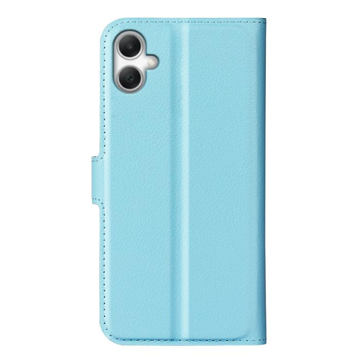 Bild 3,  Samsung Galaxy A07 Fodral Litchi Läder Blå