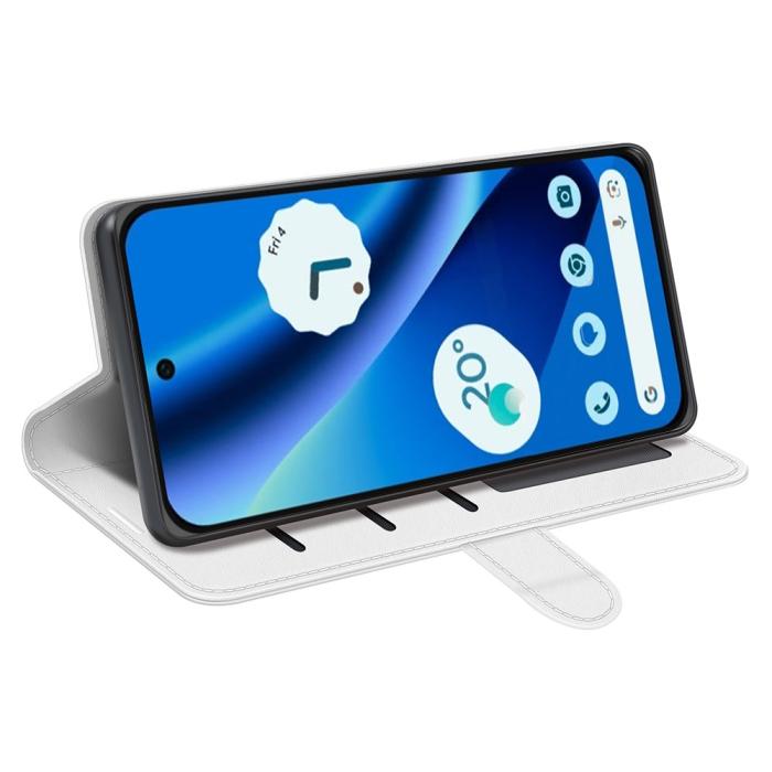Bild 3,  Google Pixel 10a Fodral Crazy Horse Läder Vit
