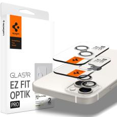 Spigen Spigen iPhone 14 / 14 Plus 2-PACK Optik.tR "Ez Fit" Linsskydd Starlight