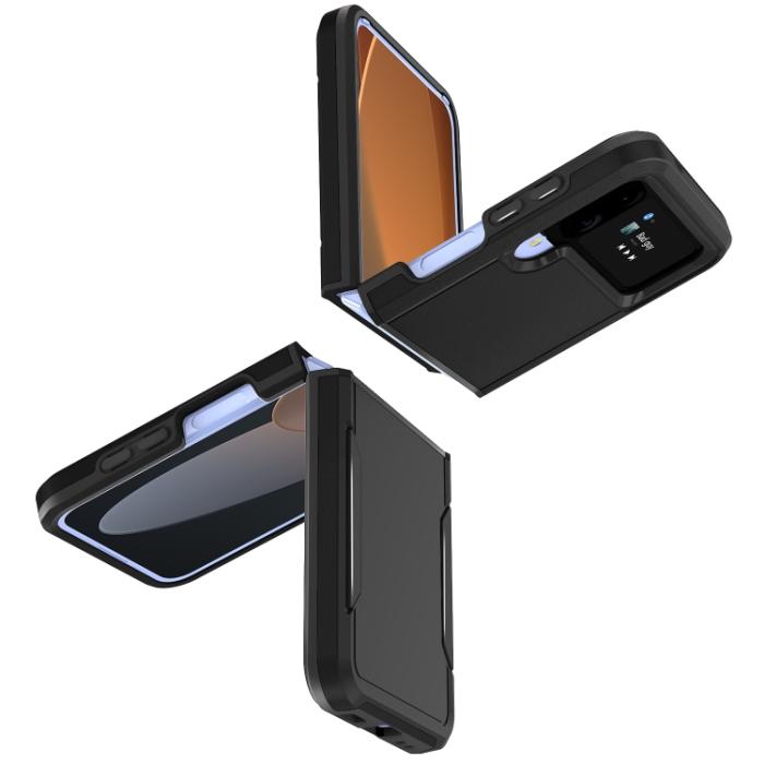 Bild 2,  Samsung Galaxy Z Flip 4 Skal Heavy Armor Hybrid Svart