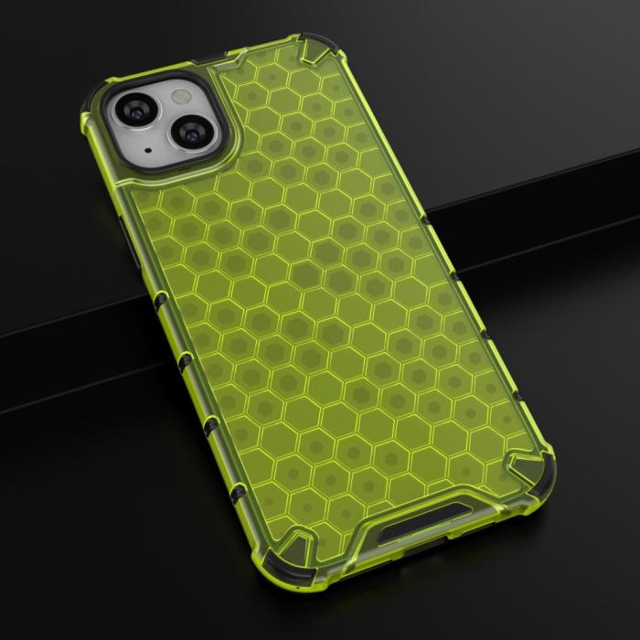 Bild 5,  iPhone 15 Plus Skal Honeycomb Shockproof Grön