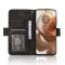 Motorola Edge 50 Ultra 5G Fodral Med Avtagbart Kortfodral Svart