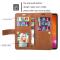  iPhone 15 Plus Multifunktionellt Fodral Brun