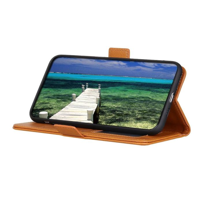 Bild 2,  Samsung Galaxy Xcover 7 Fodral Läder Ljus Brun