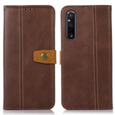  Sony Xperia 1 V Fodral Dual-Color L&auml;der Brun