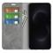  Samsung Galaxy S26 Ultra Fodral Flip Skin Touch Läder Grå