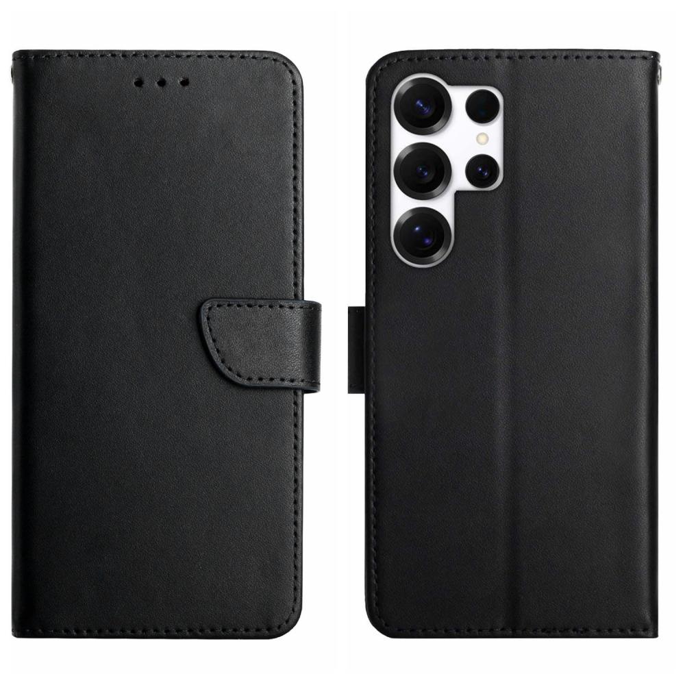  Samsung Galaxy S26 Ultra Fodral Äkta Läder Svart