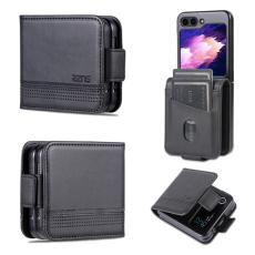 AZNS AZNS Galaxy Z Flip 5 Fodral L&auml;der Svart