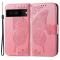 Google Pixel 7 Fodral Fjäril Tryck Rosa