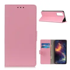  Samsung Galaxy A72 - L&auml;der Fodral - Rosa