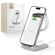 Tech-Protect Tech-Protect 15W Qi 3in1 Tr&aring;dl&ouml;s Laddare Apple Vit