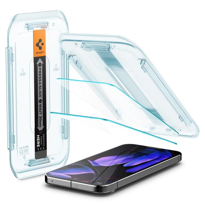 Bild 2, Spigen Spigen Google Pixel 9/9 Pro 2-PACK Skärmskydd Glas.tR 