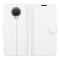  Nokia G10 / G20 Fodral Litchi Läder Vit